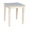 International Concepts Rectangle Shaker End Table Tall, 21 W, 22 L, 25 in H, Wood, Unfinished OT-9TE - alternate 2